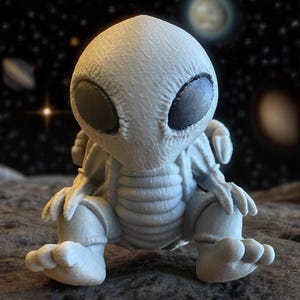 Cute Baby Xenomorph Home Automobile or Bedroom Decor - Unique 3D Printed Alien Fan Art - Horror Movie Memorabilia Collecters  Gift