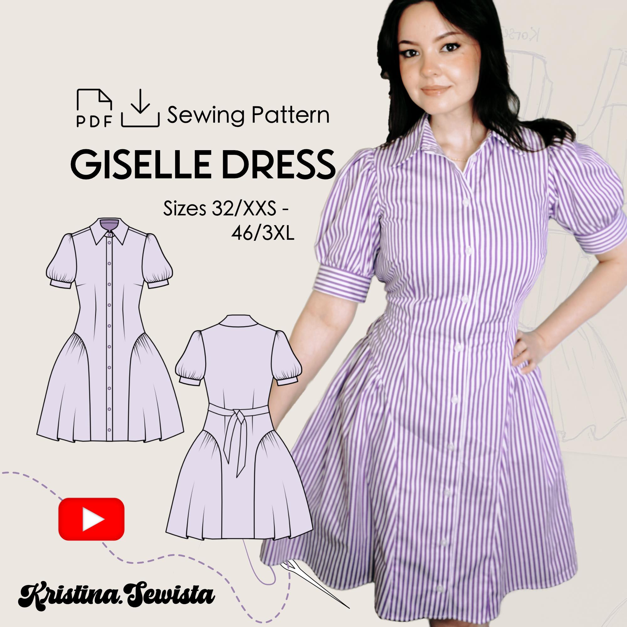Flare Shirt Dress Pattern - Etsy