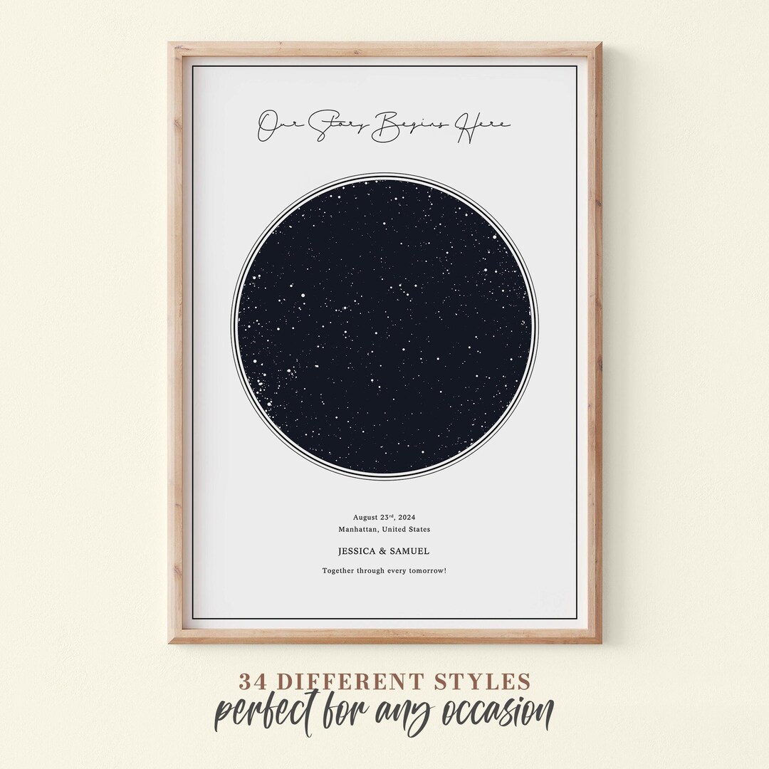 Custom Sky Chart Personalized - Il 1080xN.6432387392 Grv6 