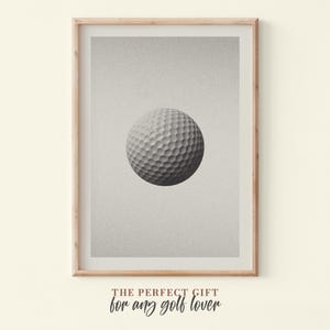 Stampa da golf, decorazione da parete vintage con pallina da golf per ufficio e camera da letto, elegante poster con stampa di un golfista, idee regalo per il golf