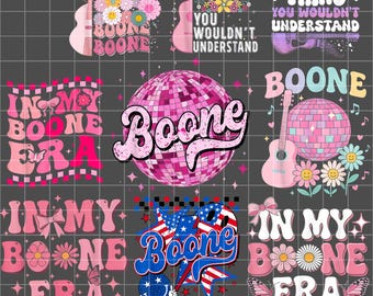 In My Boone Era PNG: Retro Groovy Heart Design (Digital Download)