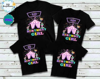 Circusfeest png-bundel: ontwerp carnavalsfamilie (digitale download)