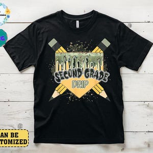 Customized Grade Level Ice Cream Drip Youth Kindergarten 1st 2nd 3rd 4th 5th Grade Back to School PNG, Camoflague Ice Cream Drip Png