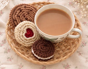 Crochet Cookies Pattern, Amigurumi Biscuits PDF, Play Food Toy Set, DIY Tutorial