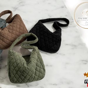 Damen Cord Umhängetasche | Modische Schultertasche | Weich Gepolsterte Unterarm-Handtasche | Niedliches stilvolles Accessoire | Ideales Geschenk für Sie