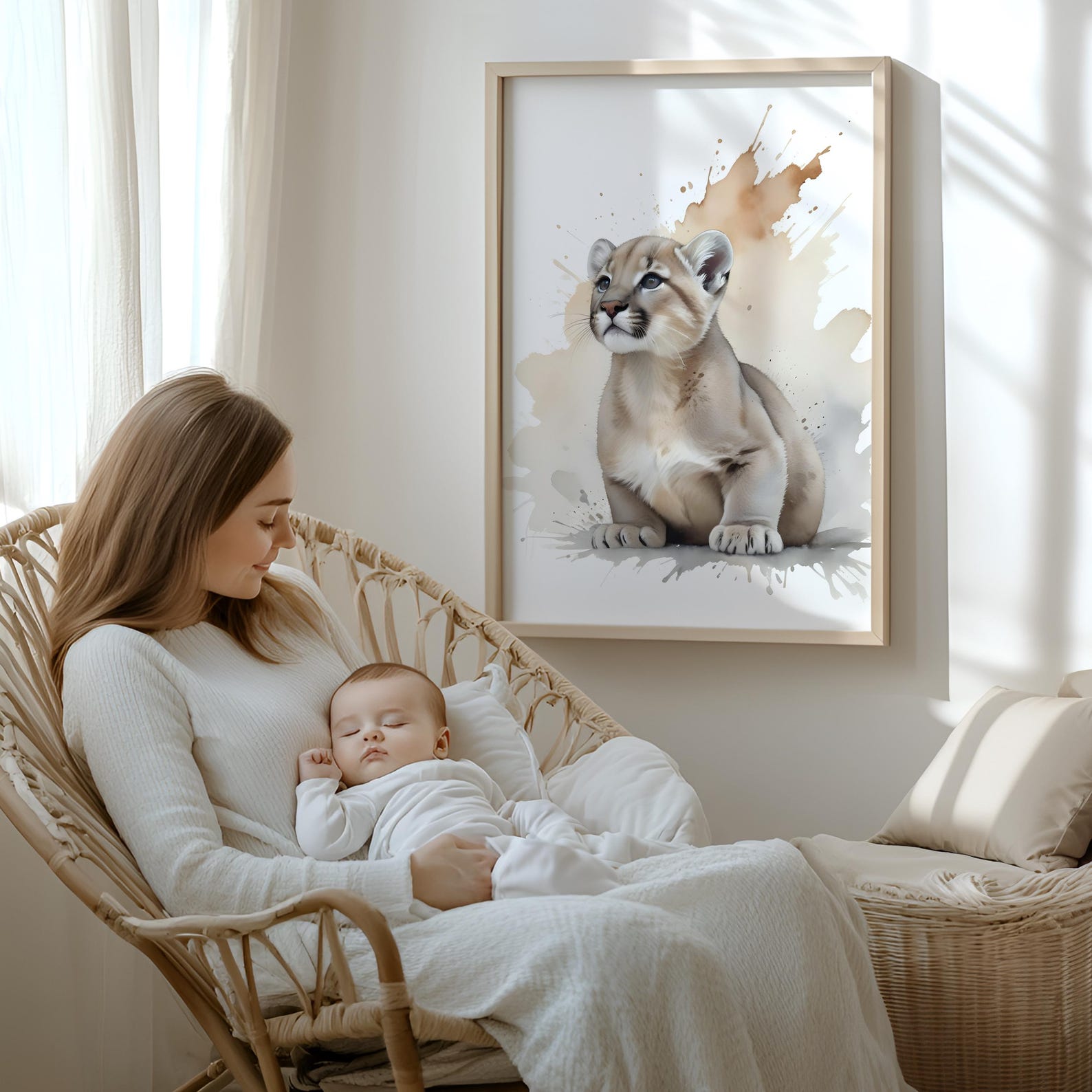 America Baby Animal Nursery Prints | Set of 6 | Cute Printable Wall Art ...