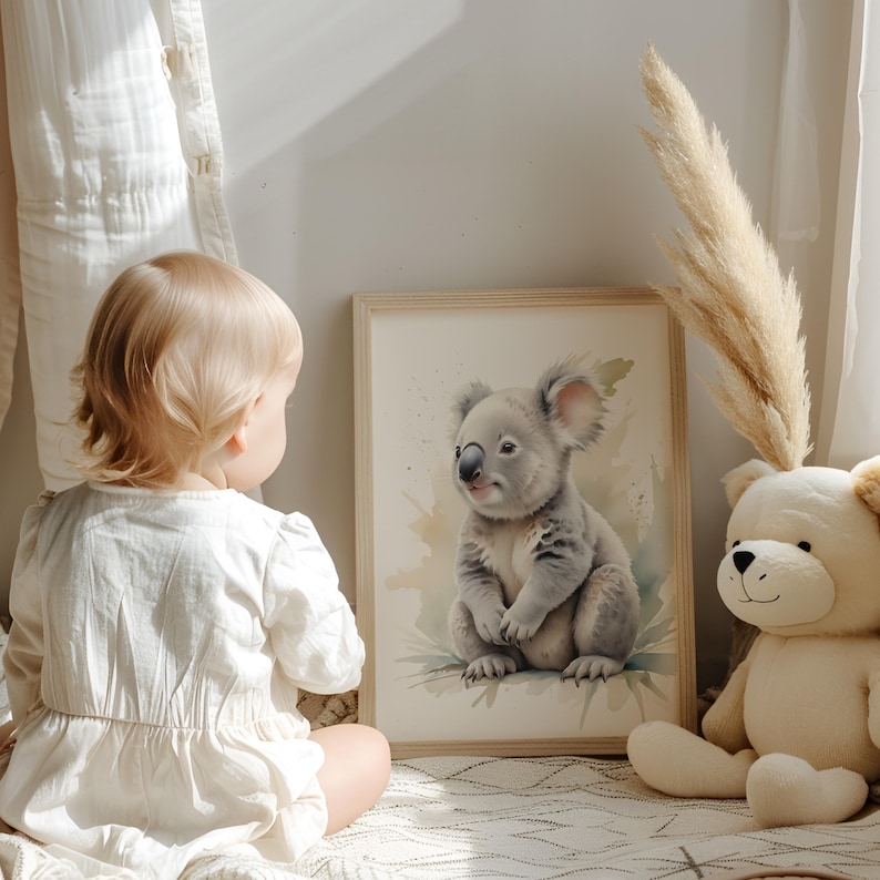 Australia Baby Animal Nursery Prints Set of 6 Printable Wall Art — free download