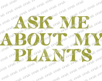 Plant Lover Camiseta Archivo Digital PNG / Sublimación Vinilo DTG