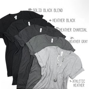 Camisetas de mayor longitud 3001CVC Bella Canvas XS-XL Camisetas para mujer Camisetas Camisas unisex Sublimación Vinilo XS 2X imagen 8