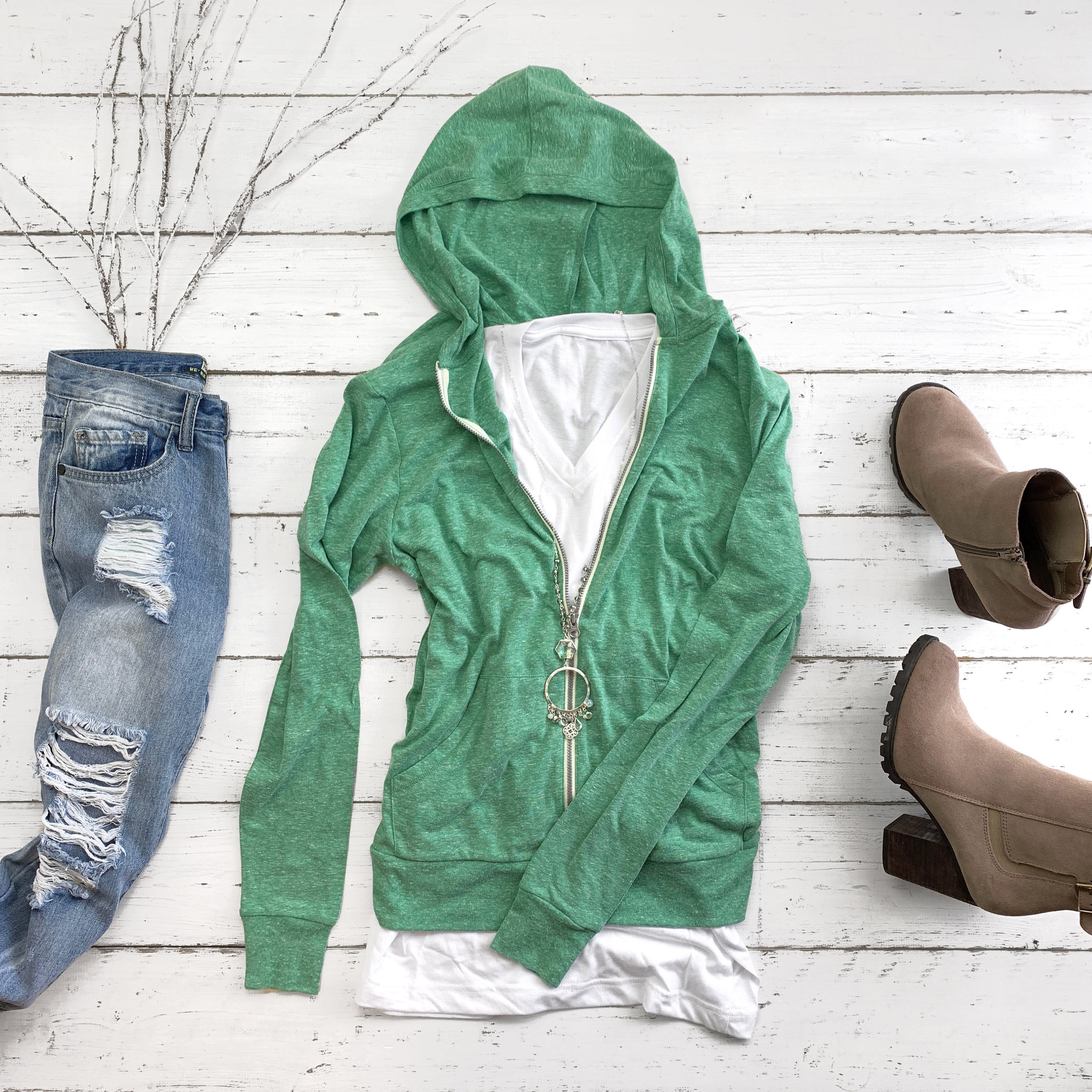 Long zipper deals hoodie