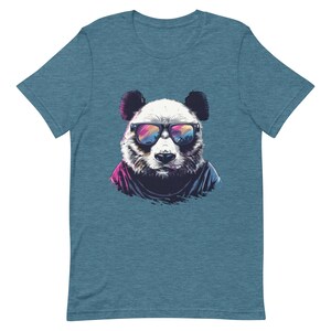 Maglietta unisex Panda: maglietta grafica con personaggio audace