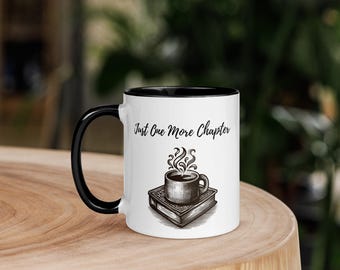 Book Lover Mug with Color Inside, Reader Gift
