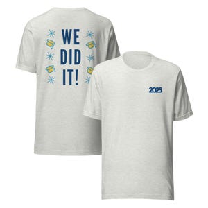 Camiseta unisex, camiseta de algodón, camiseta de graduación, camiseta de clase 2025, camiseta de estudiante, camiseta de diploma y camiseta de licenciatura.