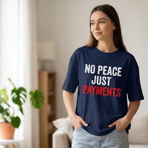 No Peace Just Payments Shirt, Funny Money Stress Tee, Financial Anxiety T-shirt, Burnout Shirt, Overworked Underpaid Tee.