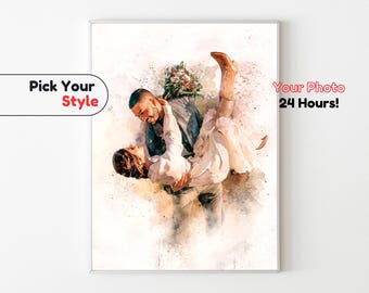 Paarportrait vom Foto: Hochzeitstag, Hochzeitstag, Verlobungsgeschenk