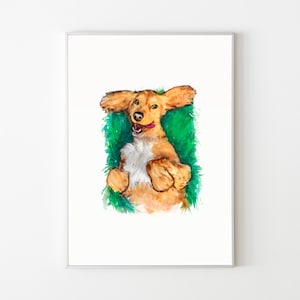 Personal Pet Portrait From Photo, Dog Lover Gift, Pet Painting From Photo Gift For Pet Owners, Pet Remembrance Drawing For Dog Person Gift