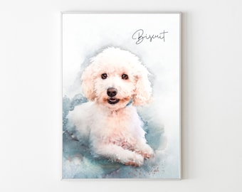 Custom Pet Portrait: Dog or Cat Painting From Photo