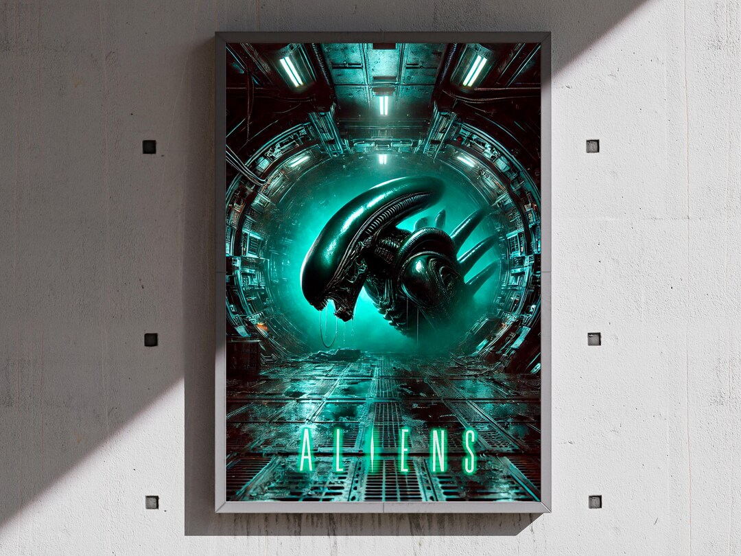 Poster Alien – Arte De Terror Sci-fi Para Impressão - Etsy