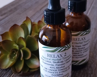 Relax Herbal Tincture Supports Nervous System Positive Mood