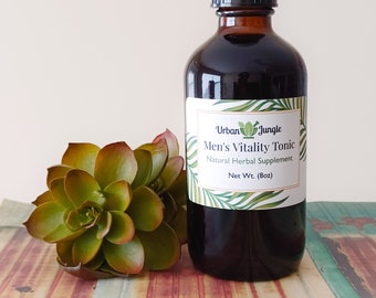 Men's Vitality Tonic Jamaican Herbs Raw Moon Strong Back Allman Strength