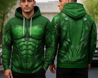 Sudadera con capucha estampada en 3D del Duende Verde, sudadera de cosplay del Duende Verde de Spider-Man, cosplay de Halloween, sudadera con capucha para disfraz de Halloween
