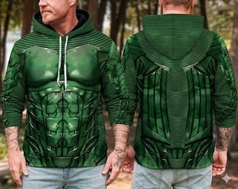 Green Goblin 3D Full Over Print Hoodie, Spider Man Green Goblin Cosplay Sweatshirt, Halloween Cosplay, Halloween Costume Sweatshirt Hoodie
