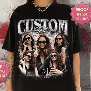 Custom Your Own Bootleg Comfort Colors Shirt, Retro Custom Bootleg Rap Tee, Vintage Graphic 90s Shirt, Custom Your Photo, Insert Your Design
