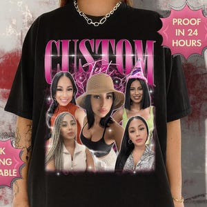 Custom Your Own Bootleg Comfort Colors Shirt, Retro Custom Bootleg Rap Tee, Vintage Graphic 90s Shirt, Custom Your Photo, Insert Your Design