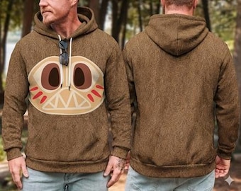 Traje de Kakamora Sudadera con capucha con estampado completo en 3D, Película de antagonistas de Moana, Pirata de coco de Kakamora, Sudadera de cosplay de Moana, Cosplay de Disneyland