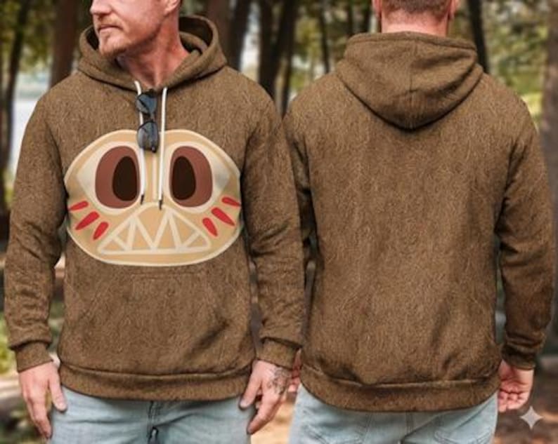 Kakamora Costume 3D Full Over Print Hoodie, Moana Antagonists Movie, Kakamora Coconut Pirate, Moana Cosplay Sweatshirt, Disneyland Cosplay image 1