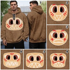 Kakamora Costume 3D Full Over Print Hoodie, Moana Antagonists Movie, Kakamora Coconut Pirate, Moana Cosplay Sweatshirt, Disneyland Cosplay image 3