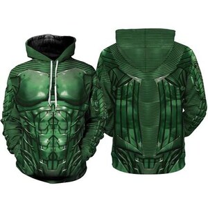 Sudadera con capucha estampada en 3D del Duende Verde, sudadera de cosplay del Duende Verde de Spider-Man, cosplay de Halloween, sudadera con capucha para disfraz de Halloween imagen 2