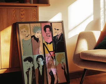 Nana Anime Character Poster | Retro Manga Art | Framed Wall Decor | Cool Dorm Room Print