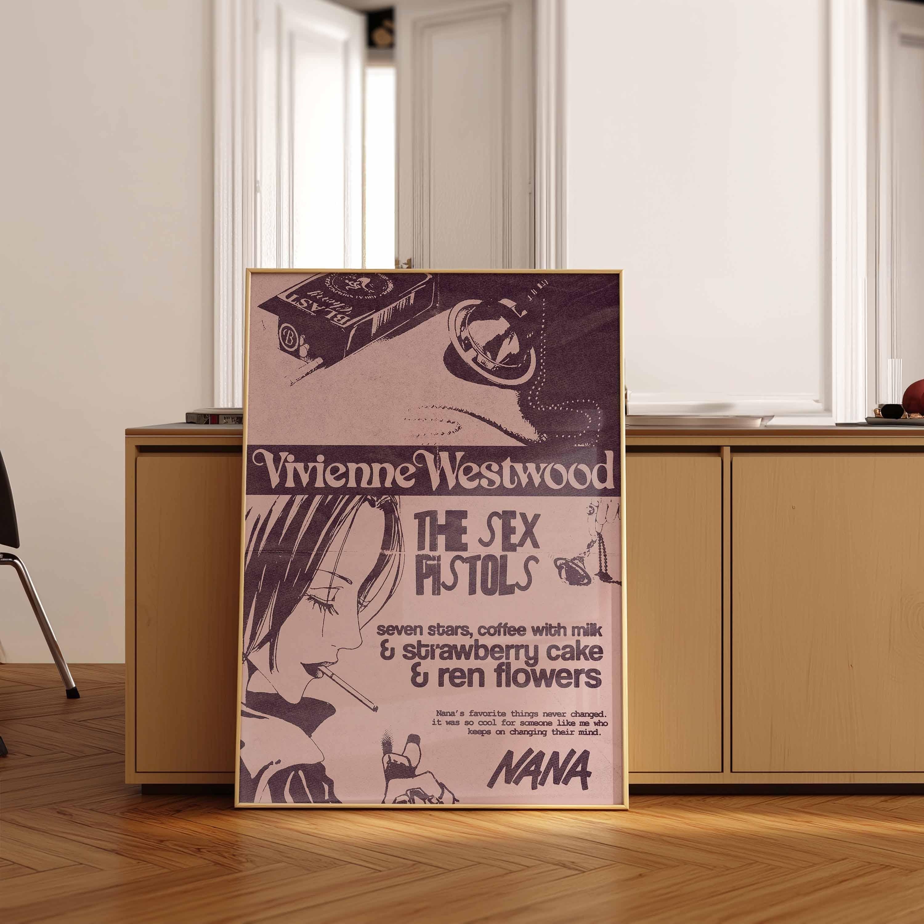 イギリス シルクスクリーン ポスター UK ヴィヴィアン アート 57cm Vivienne westwood poster - Etsy 日本