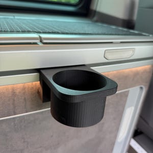 Cup holder for table rail – VW California Ocean T6.1 Camper Accessory | Cup holder for the camping table | 3D printed