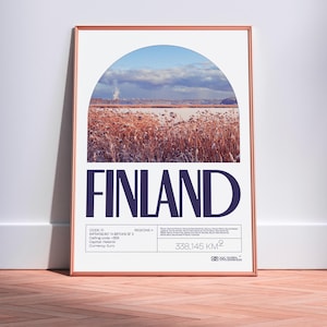 Finland Print | Arabianranta, Hesinki Print - Finland | Finland travel poster, Travelling gift
