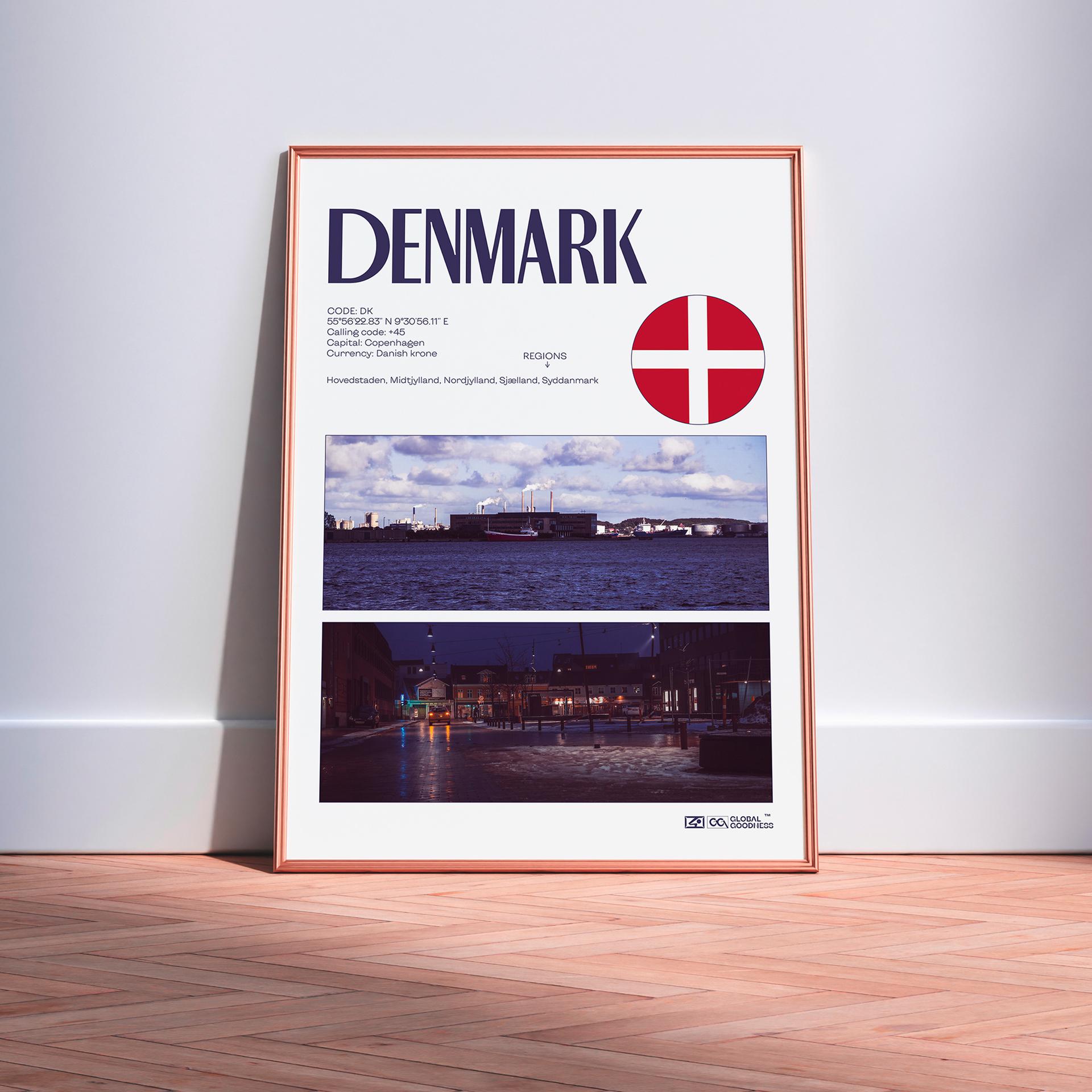 Denmark Print | Travel Poster - Denmark | Real photo print, Denmark poster