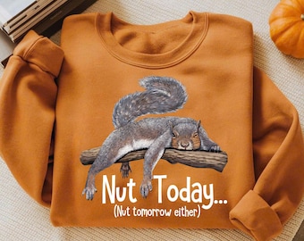 Grappige luie eekhoorn PNG - Sarcastic Woodland Clipart (digitale download)