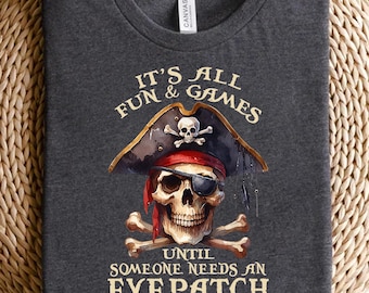 Crâne de pirate drôle PNG : graphisme du cache-oeil (téléchargement numérique)