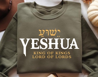 Jeshua König der Könige PNG, Christian Shirt Design (Digitaler Download)