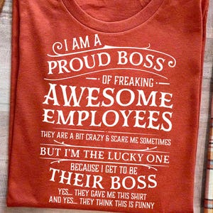 Proud Boss of Freaking Awesome Employees PNG - Funny Boss Appreciation Sublimation - Office Humor Digital Design - Employee Gift PNG