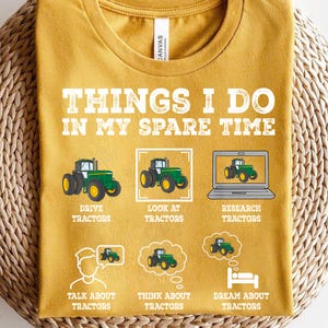 Things I Do In My Spare Time Tractors PNG - Funny Tractor Lover Sublimation Design - Farmer Tractor Enthusiast Clipart - Tractor Addict