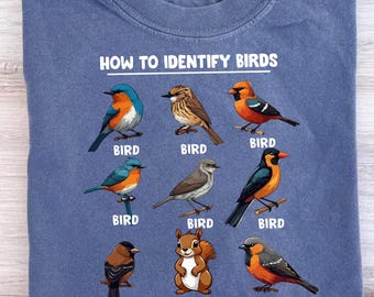 Funny Birdwatching PNG: How to Identify Birds Design (Digital Download)