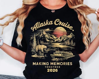 Alaska Cruise 2025 PNG: Vintage Bear Mountains Clipart (Digital Download