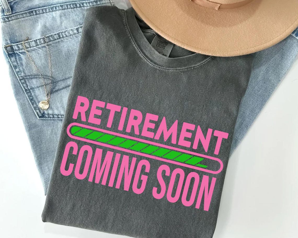 Retirement Coming Soon PNG, Funny Loading Bar Design (digital Download ...