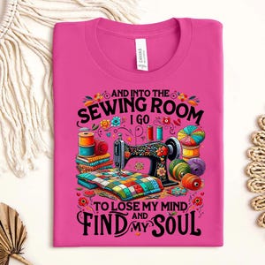 And Into the Sewing Room I Go PNG - Vintage Sewing Lover Digital Design