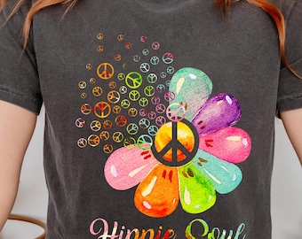 Hippie Soul PNG: Peace & Love Flower Sublimation (Digital Download)