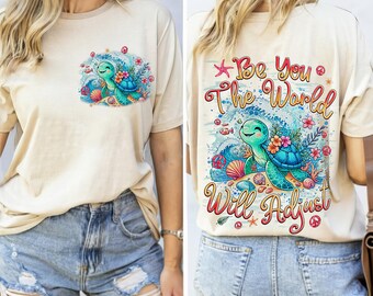 Inspirational Turtle PNG: Ocean-Themed Artwork (Digital Download)