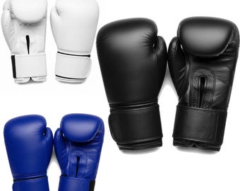 PU Leather Boxing Gloves: MMA, Muay Thai, Kickboxing