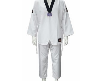Taekwondo Uniform Dobok for Kids & Adults – Lightweight Martial Arts Training Suit